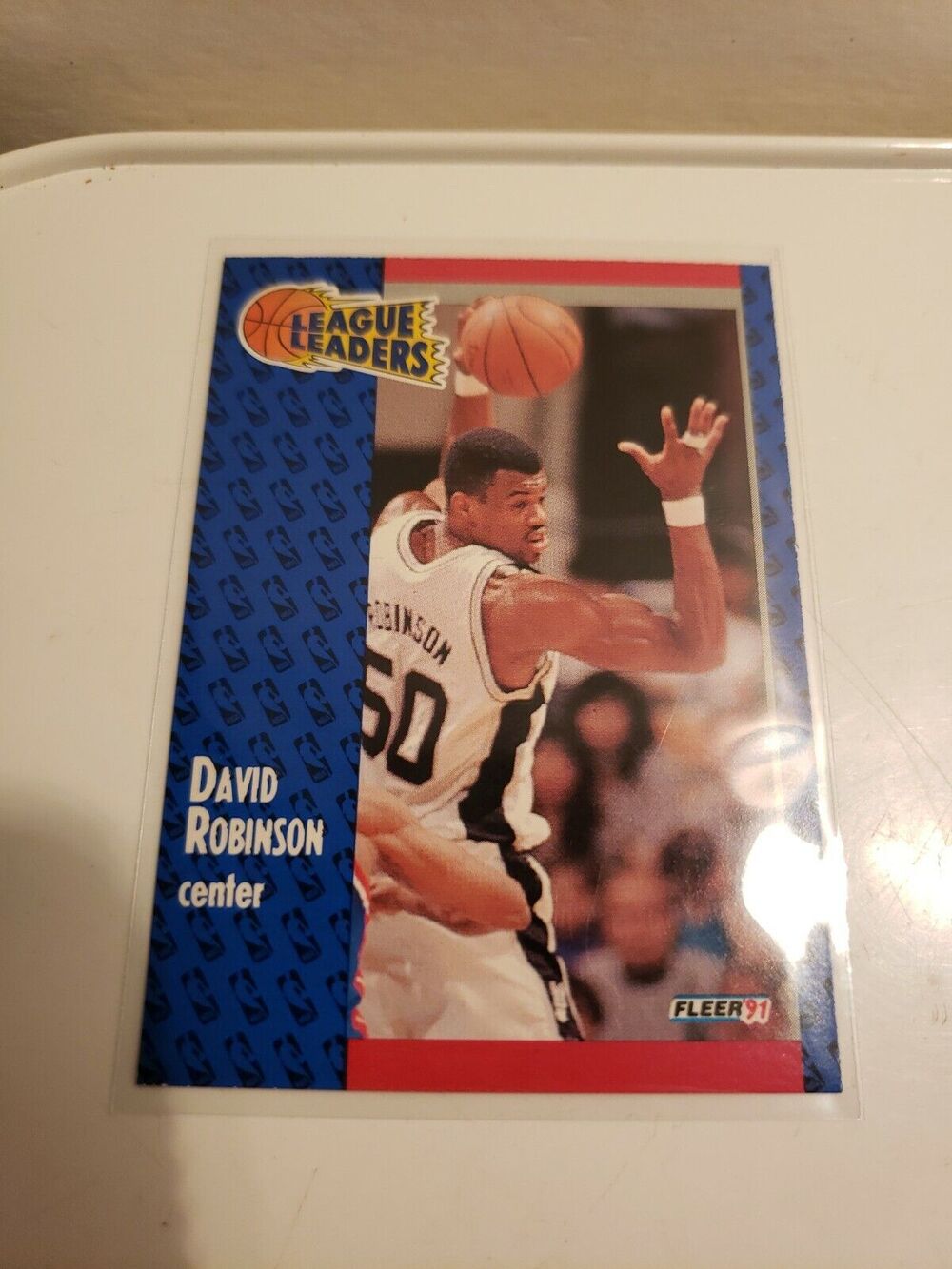 David Robinson 1991-1992 Fleer #225 League Leaders - San Antonio Spurs - NBA